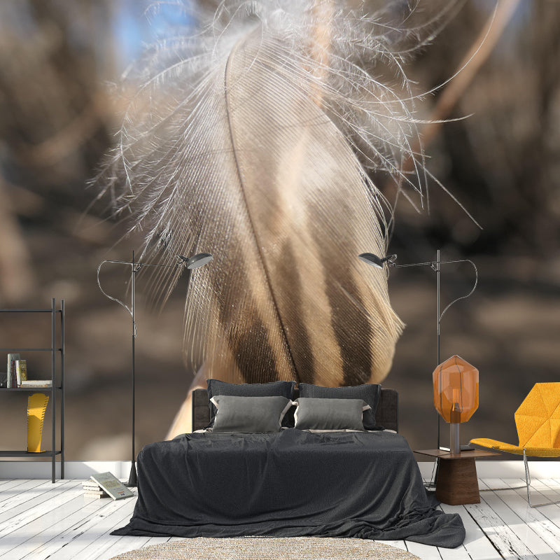 Environment Friendly Decorative Murals Feather Bedroom Wall Murals Wallpaper
