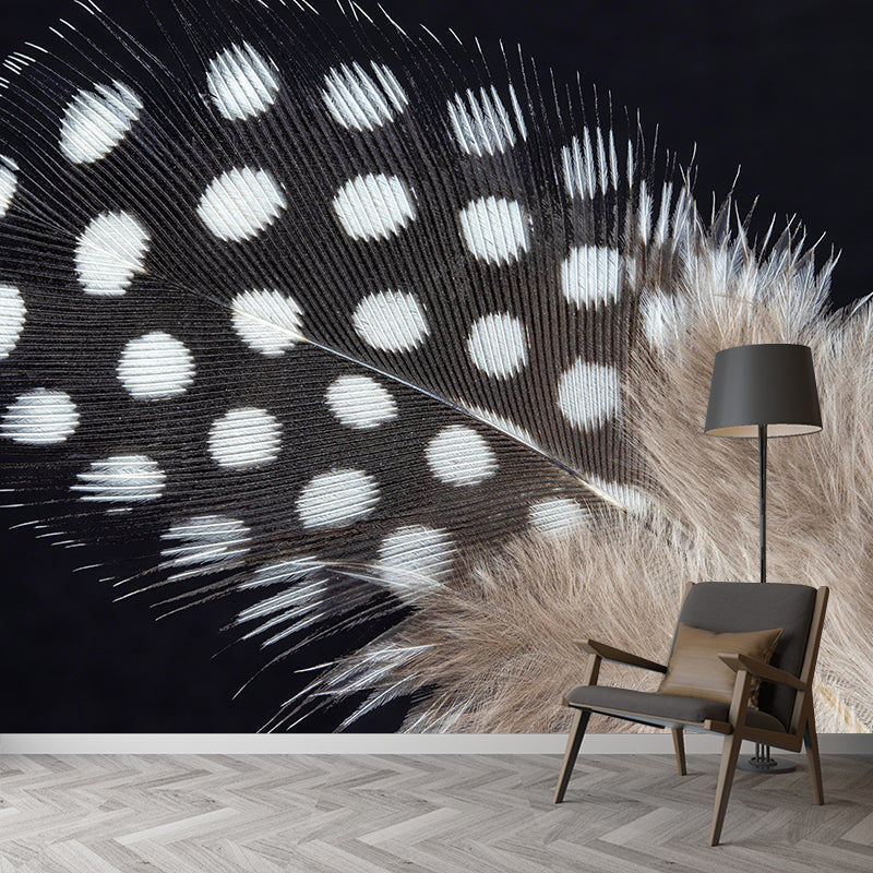 Beautiful Bird Feather Murals Living Room Wall Murals Wallpaper