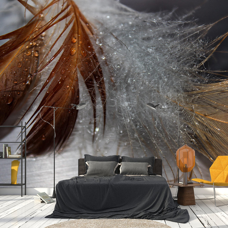 Eco-friendly Feather Decorative Murals Room Wall Murals Wallpaper