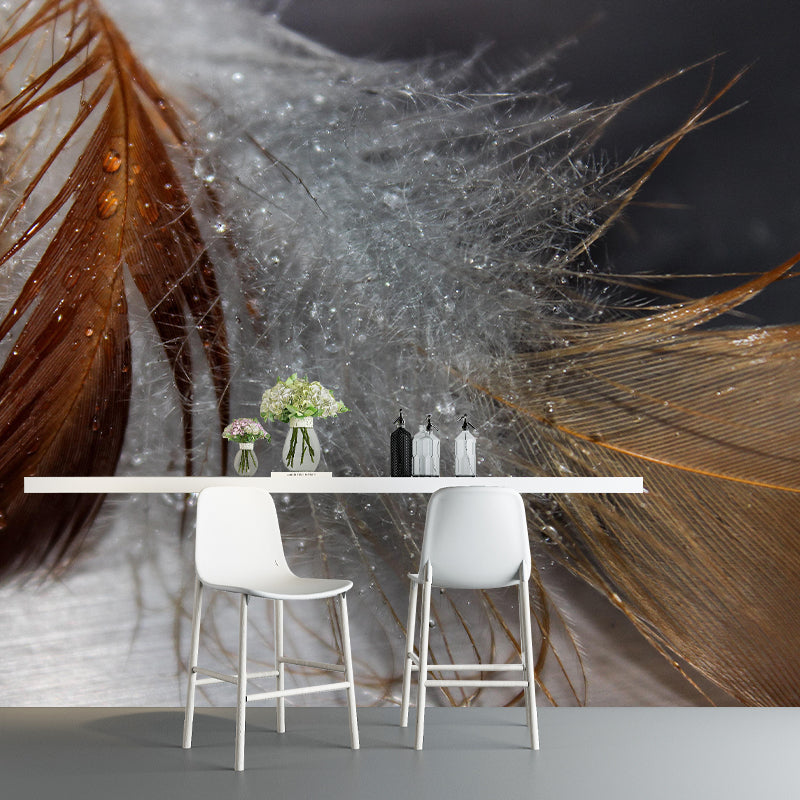 Eco-friendly Feather Decorative Murals Room Wall Murals Wallpaper