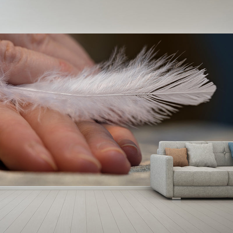 Environment Friendly Decorative Murals Feather Dining Room Wall Murals