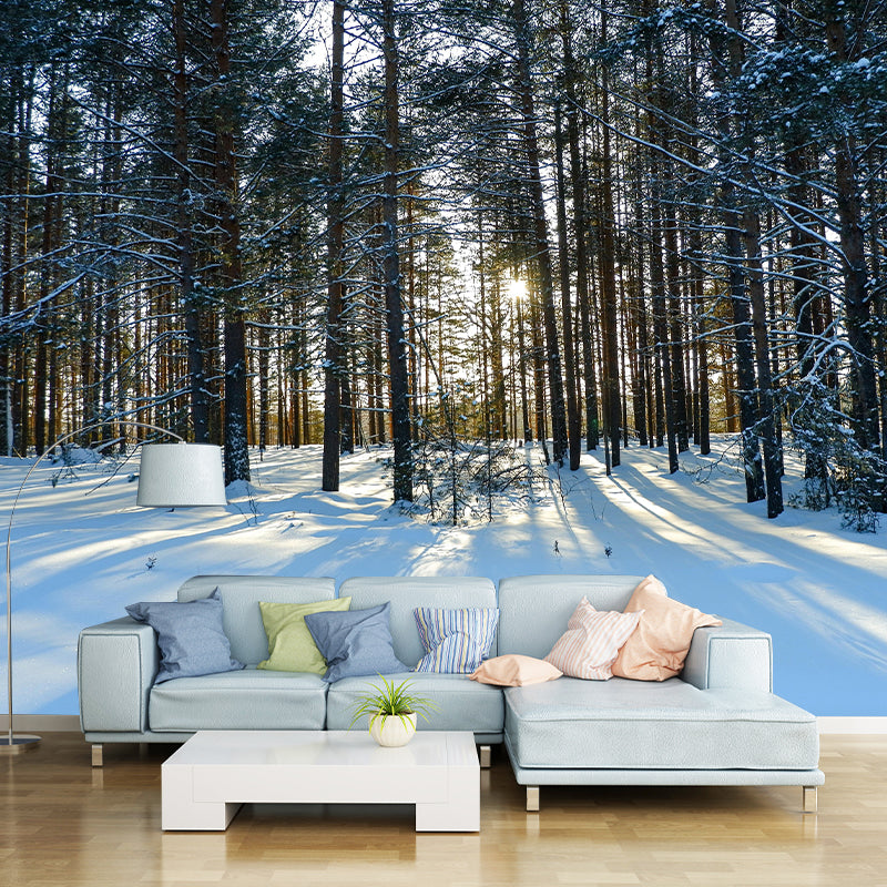 Environment Friendly Decorative Murals Forest Sitting Room Wall Murals Wallpaper
