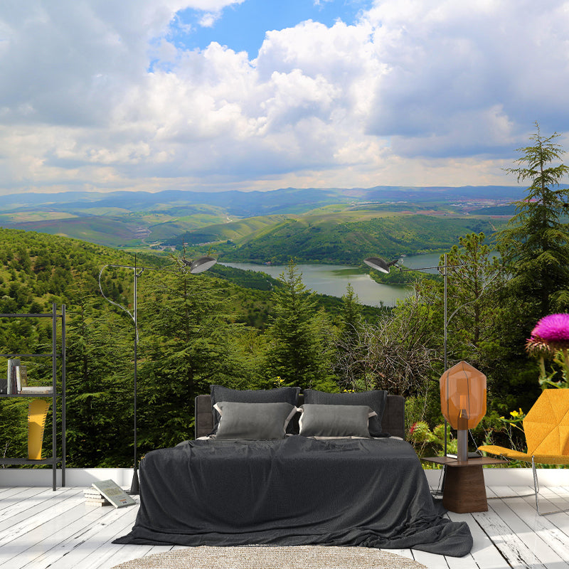 Environment Friendly Decorative Murals Forest Sitting Room Wall Murals Wallpaper