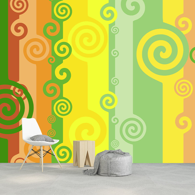 Eco-friendly Illustration Abstract Mural Decorative Wallpaper for Home