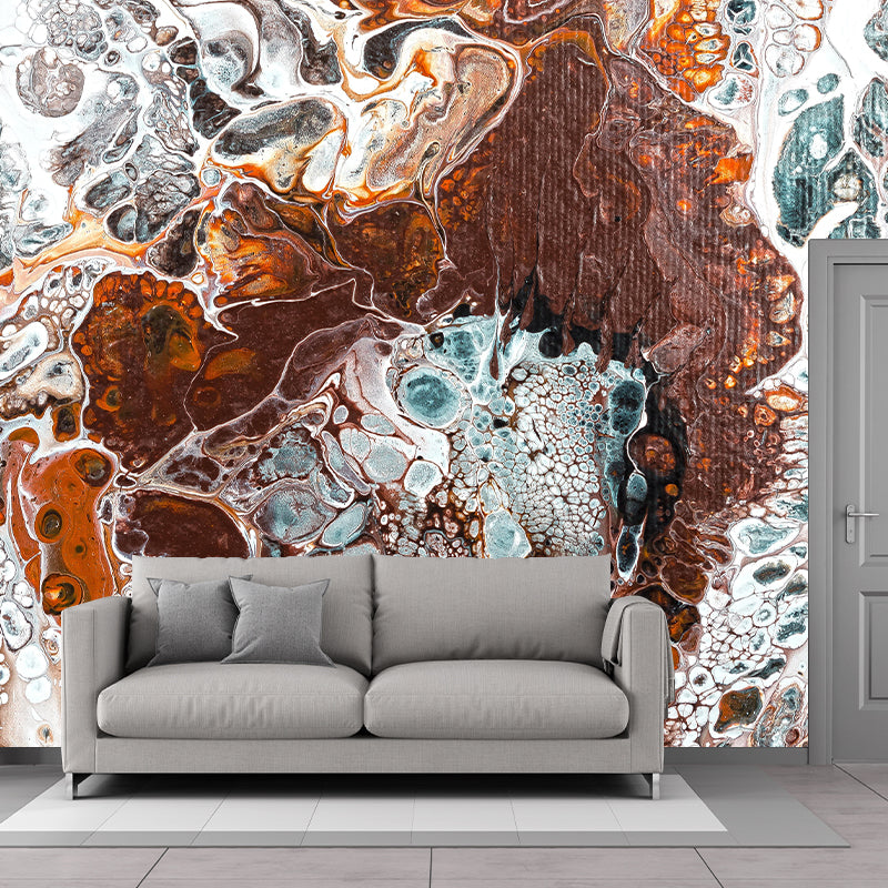 Abstraktes Wandgemälde in hellen Farben, umweltfreundlich, dekorative Tapete, Wanddekoration