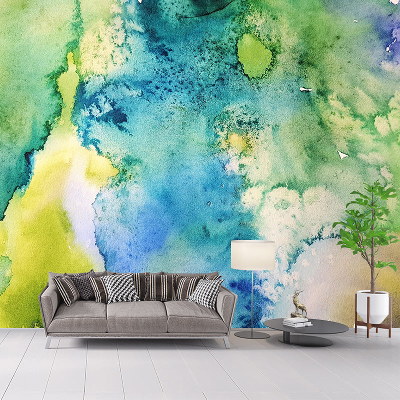 Abstraktes Wandgemälde in hellen Farben, umweltfreundlich, dekorative Tapete, Wanddekoration
