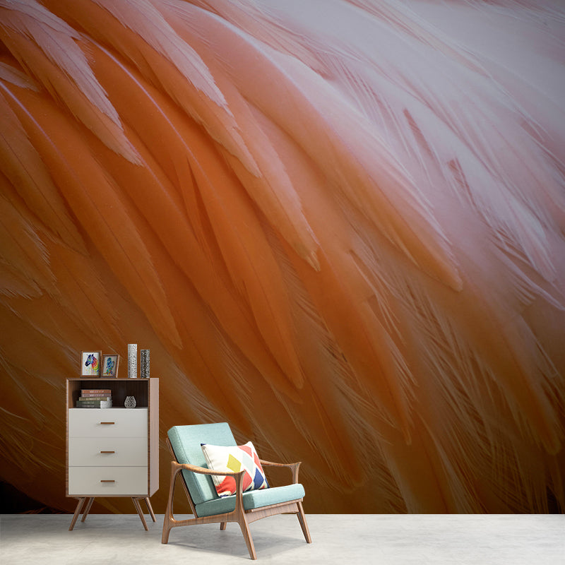 Light Bird Feather Mural Eco-friendly Decorative Wallpaper Home Decor