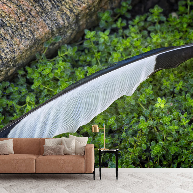Horizontal Photography Feather Mural Eco-friendly Decorative Wallpaper Home Decor
