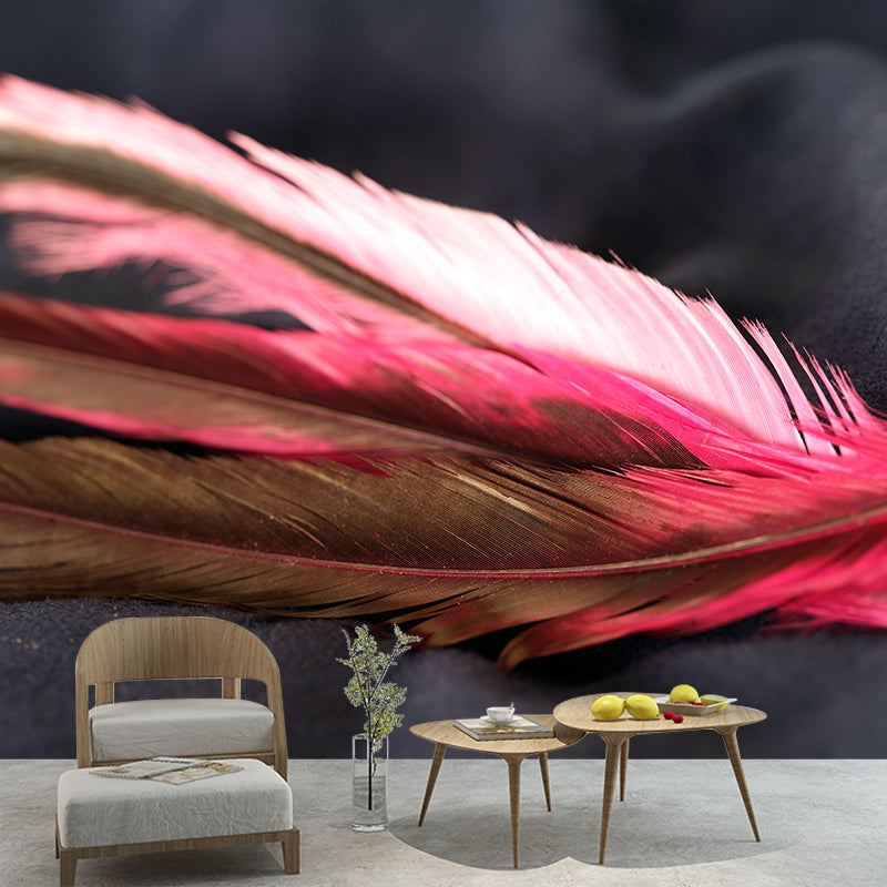 Customized Photography Feather Mural Eco-friendly Decorative Wallpaper for Room
