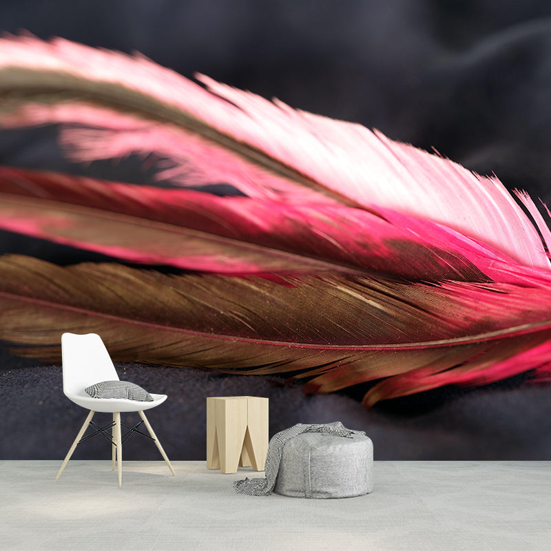 Customized Photography Feather Mural Eco-friendly Decorative Wallpaper for Room