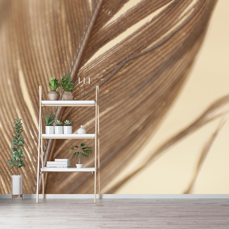 Horizontal Photography Bird Feather Mural Eco-friendly Decorative Wallpaper Wall Decor
