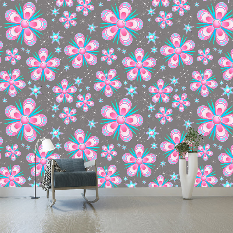 Customized Illustration Tropical Plant Mural Eco-friendly Wallpaper Wall Decor