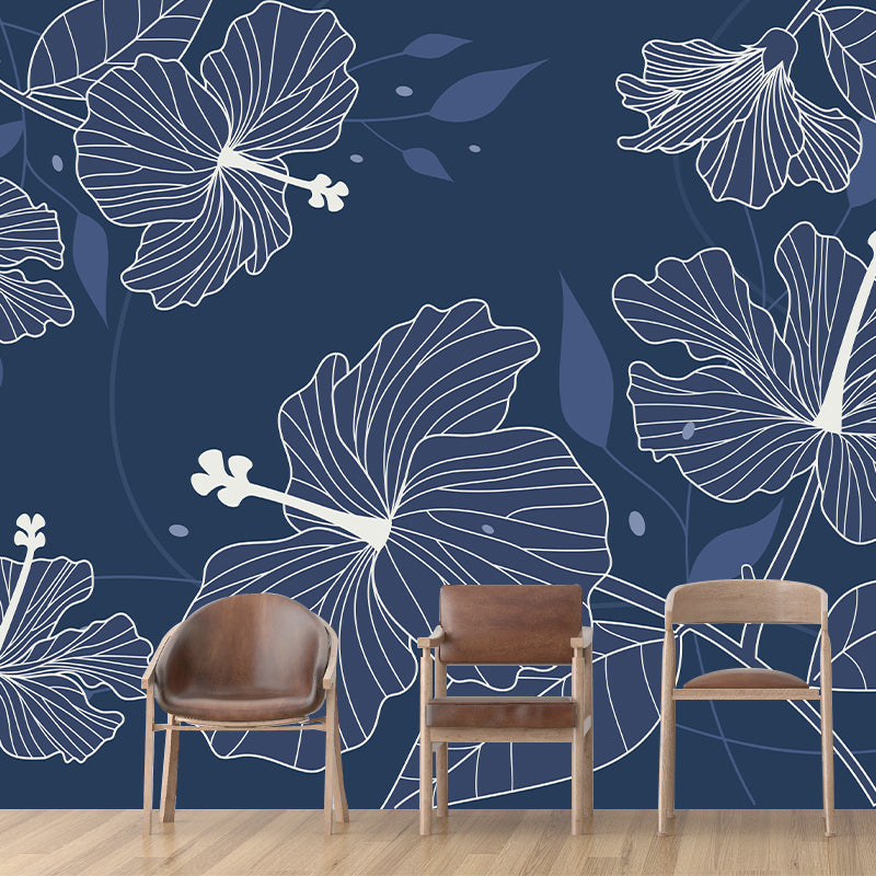 Customized Tropical Plant Mural Eco-friendly Decorative Wallpaper Wall Decor