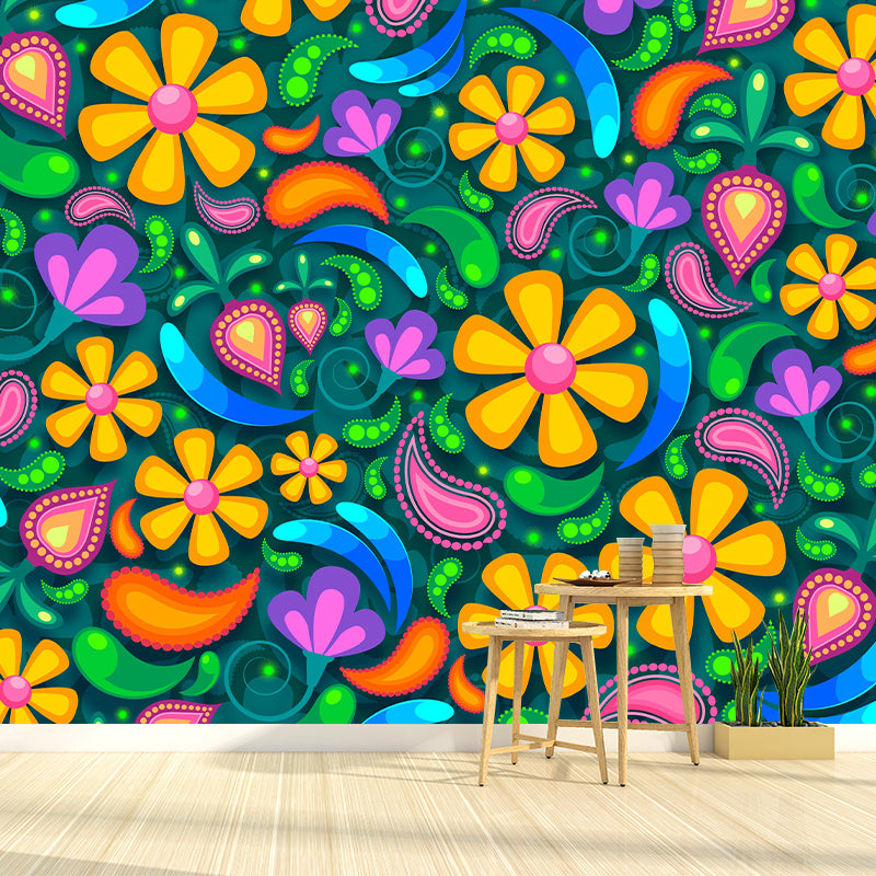 Customized Tropical Plant Mural Eco-friendly Decorative Wallpaper Wall Decor