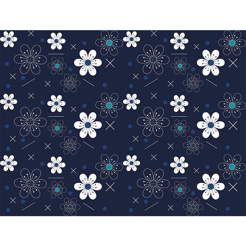 Horizontal Illustration Tropical Plant Mural Eco-friendly Decorative Wallpaper for Room