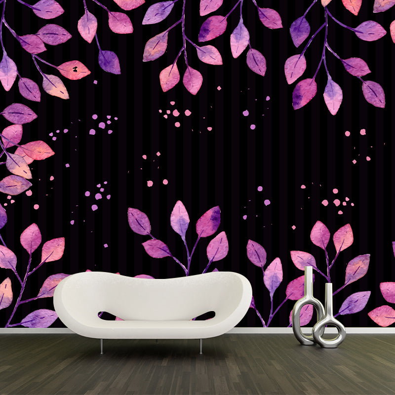 Tropical Style Illustration Plant Mural Eco-friendly Decorative Wallpaper Wall Decor