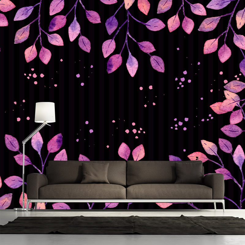 Tropical Style Illustration Plant Mural Eco-friendly Decorative Wallpaper Wall Decor