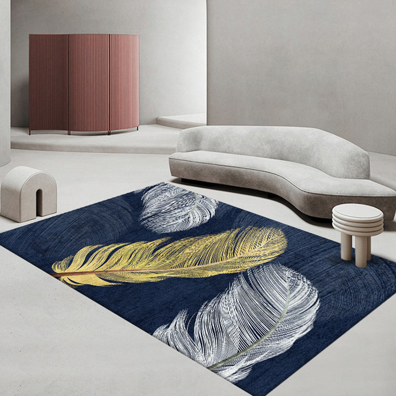 Geometric Polyester Rug Indoor Rug Washable Pet Friendly Carpet for Home Decor