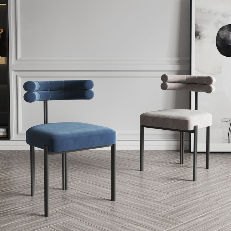 Designer stijl eetstoel stoel open rug armloze eetkamerstoel