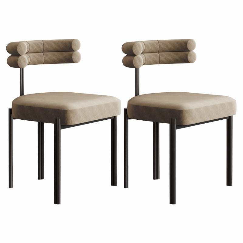 Designer stijl eetstoel stoel open rug armloze eetkamerstoel