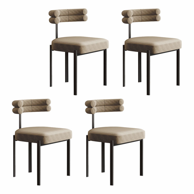 Designer stijl eetstoel stoel open rug armloze eetkamerstoel