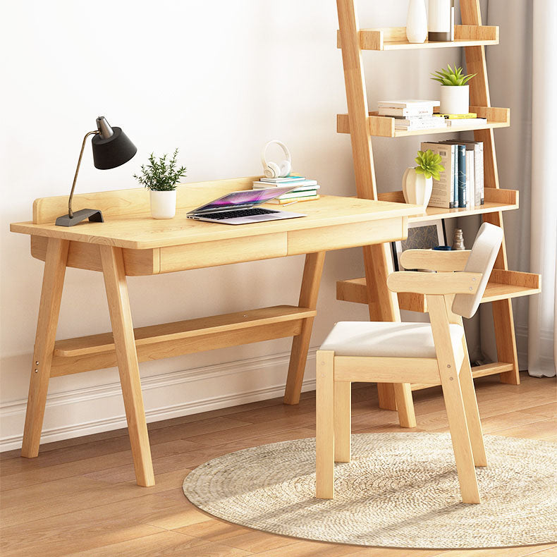 Chaise de bras intérieur scandinave rembourré en bois ouvert à l'arrière-salle à manger