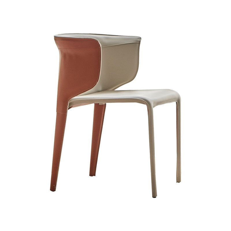 Comedor Silla de Comedor Contemporánea Silla Orejero de Metal con Brazo