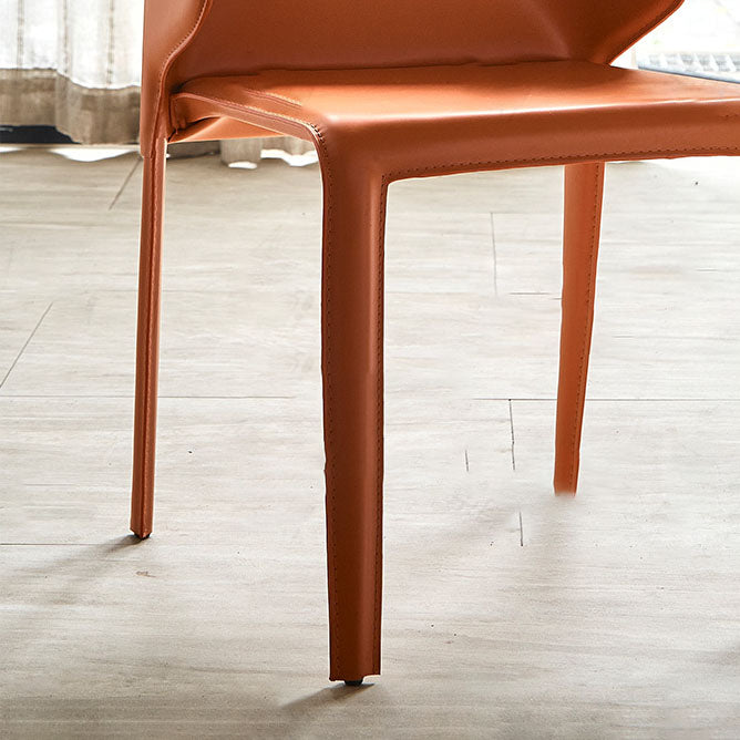 Comedor Silla de Comedor Contemporánea Silla Orejero de Metal con Brazo