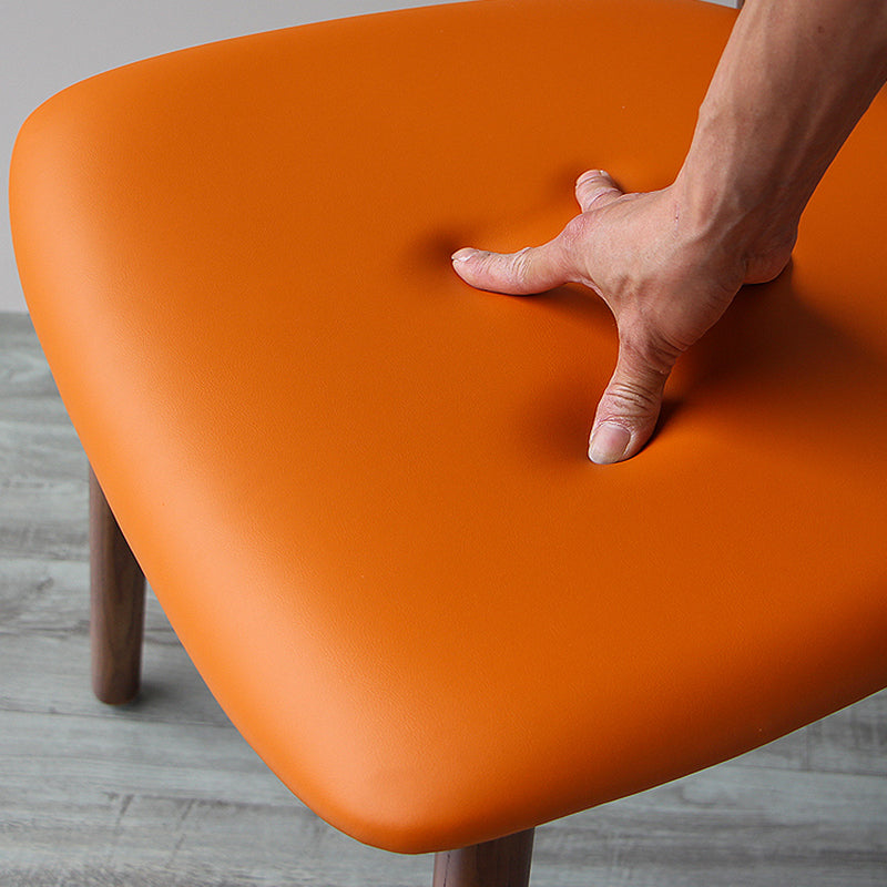 Silla de comedor de madera moderna con respaldo abierto, silla lateral para uso doméstico