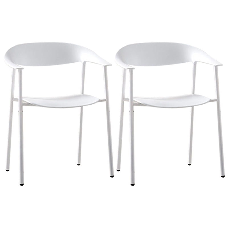 Silla de comedor de metal moderno, sillones de comedor apilables para restaurante