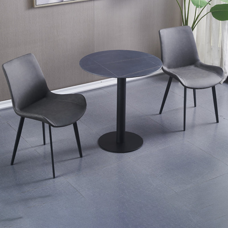 Silla tapizada de metal industrial interior del comedor del respaldo sólido del sillón