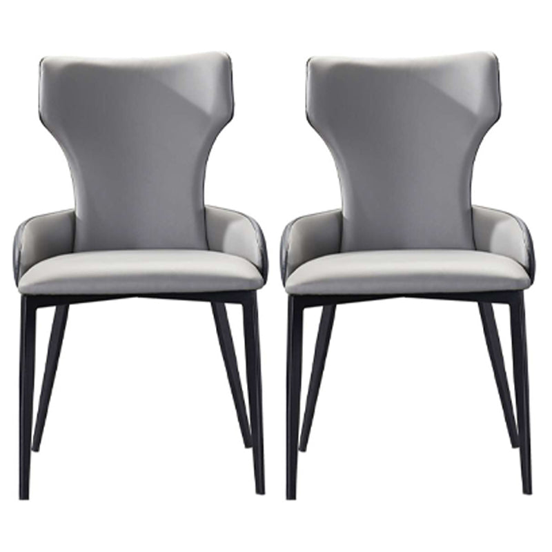 Silla tapizada con respaldo hogareño contemporáneo del comedor del metal del sillón