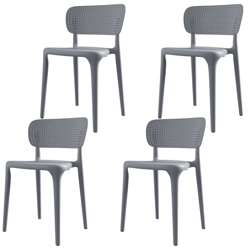 Silla lateral plástica contemporánea del restaurante con parte posterior abierta del final mate que cena la silla