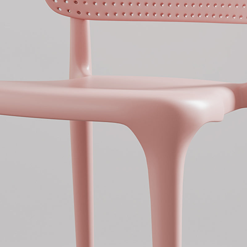 Silla lateral plástica contemporánea del restaurante con parte posterior abierta del final mate que cena la silla