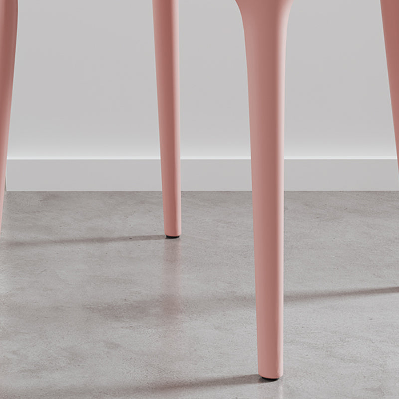 Silla lateral plástica contemporánea del restaurante con parte posterior abierta del final mate que cena la silla
