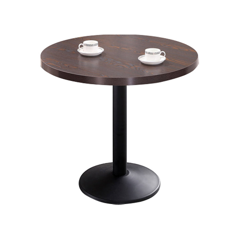 Mesa de comedor de estilo industrial Mesa de comedor de madera con base de metal para comedor