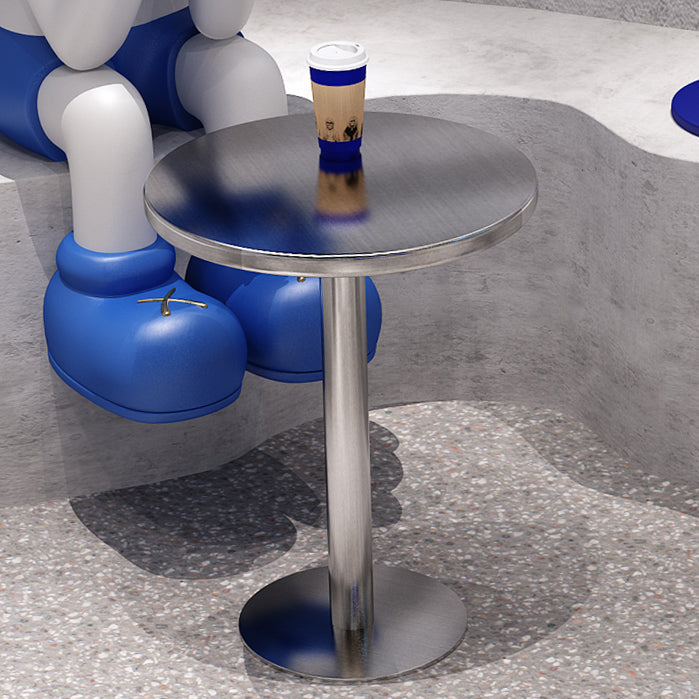 Industrial Style Dinner Table Stainless Steel Dining Site Table for Home