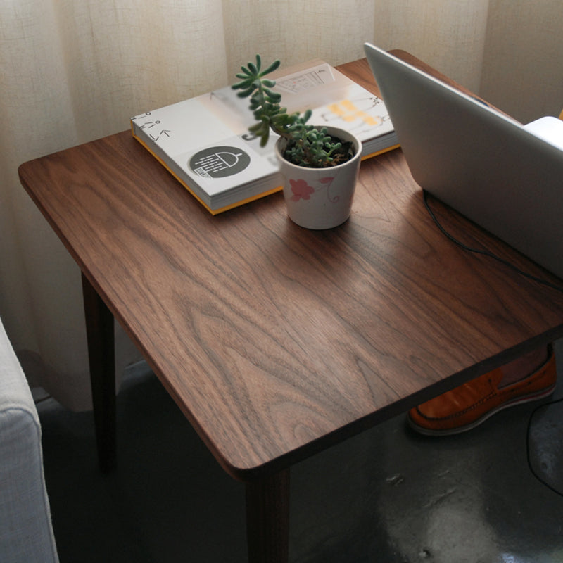Mesa de comedor de madera maciza de pino cuadrado Mesa de 4 patas industriales para comedor
