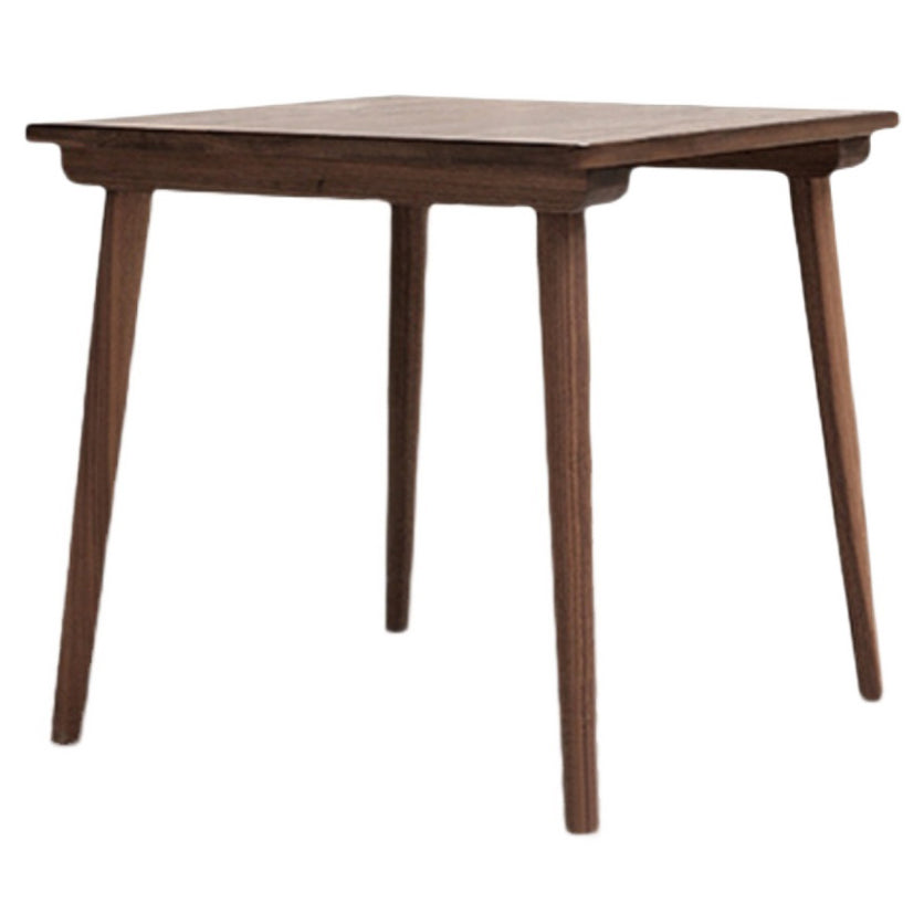 Mesa de comedor de madera maciza de pino cuadrado Mesa de 4 patas industriales para comedor