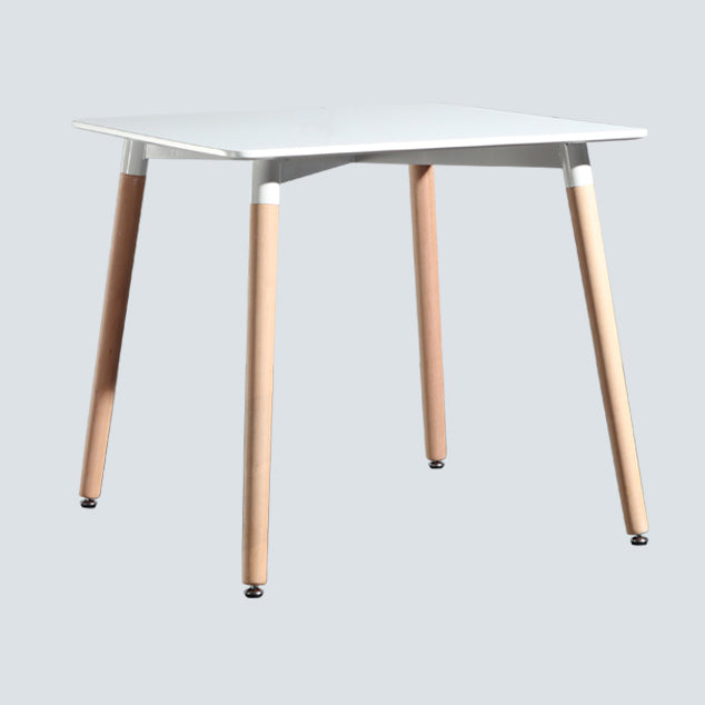 Mesa de comedor estándar industrial de MDF, mesa de comedor de cocina con 4 patas