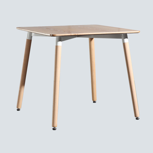 Mesa de comedor estándar industrial de MDF, mesa de comedor de cocina con 4 patas
