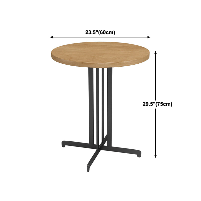 Colección de comedor de estilo industrial Mesa de comedor de madera maciza para el hogar