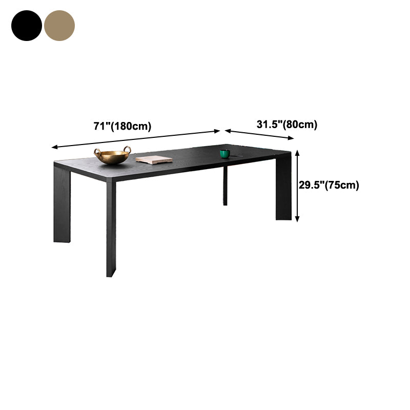 Industrial Solid Wood Dining Table Rectangle Kitchen Pine Wood Table with 4 Legs