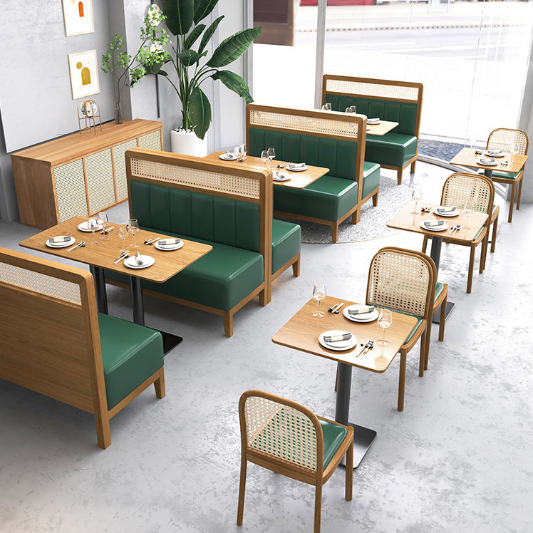 Colección de comedor de madera maciza Mesa de comedor de estilo industrial para el hogar