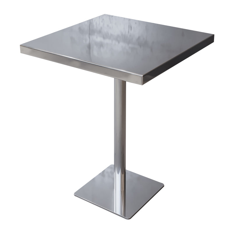 Industrial Style Dining Table Stainless Steel Dining Site Table for Home
