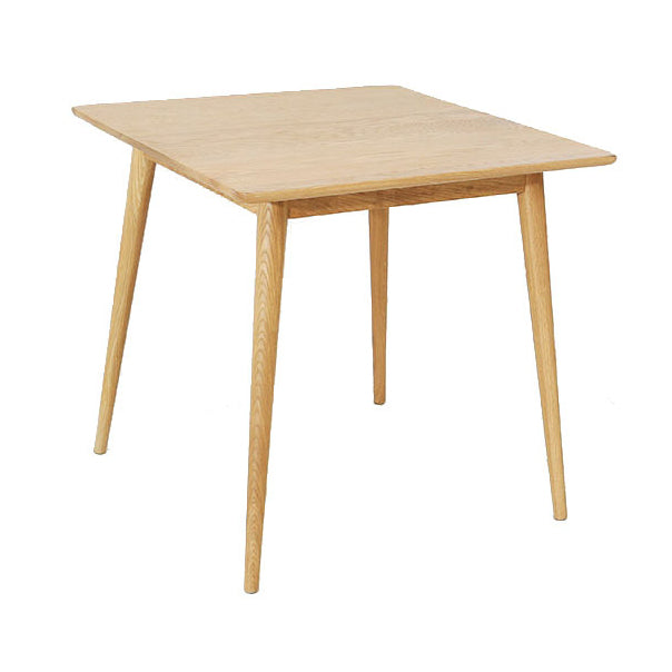 Industrial Style Dining Table Square Solid Wood Dining Table with 4 Legs