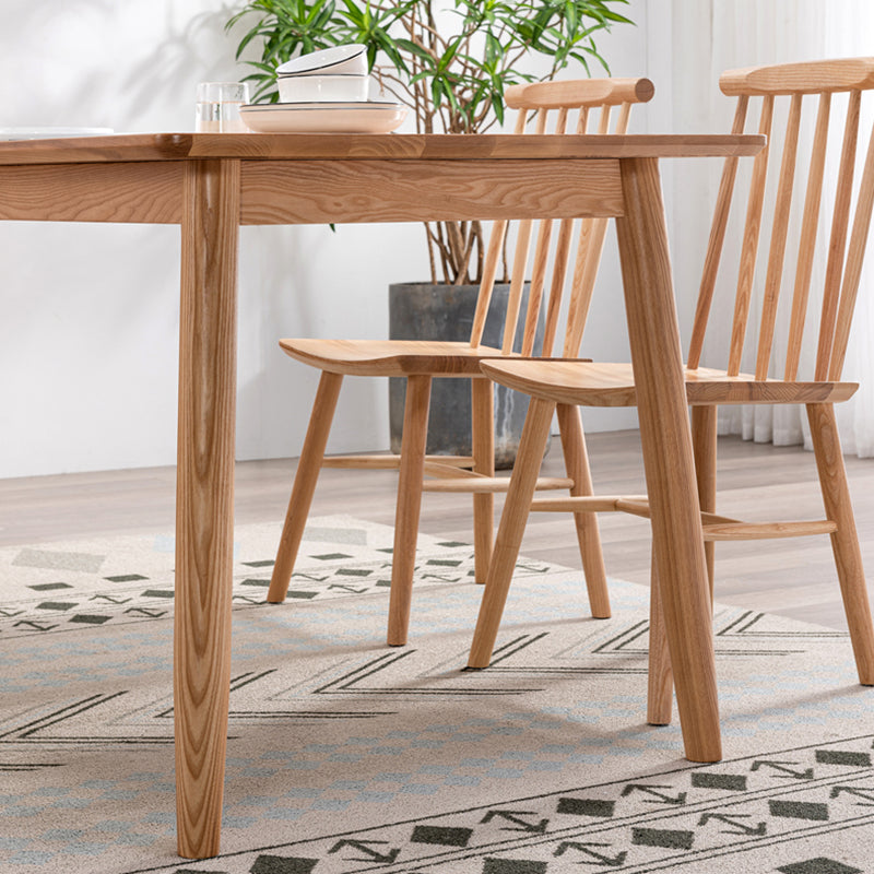 Industrial Solid Wood Standard Dining Table Rectangle Kitchen Dining Table with 4 Legs