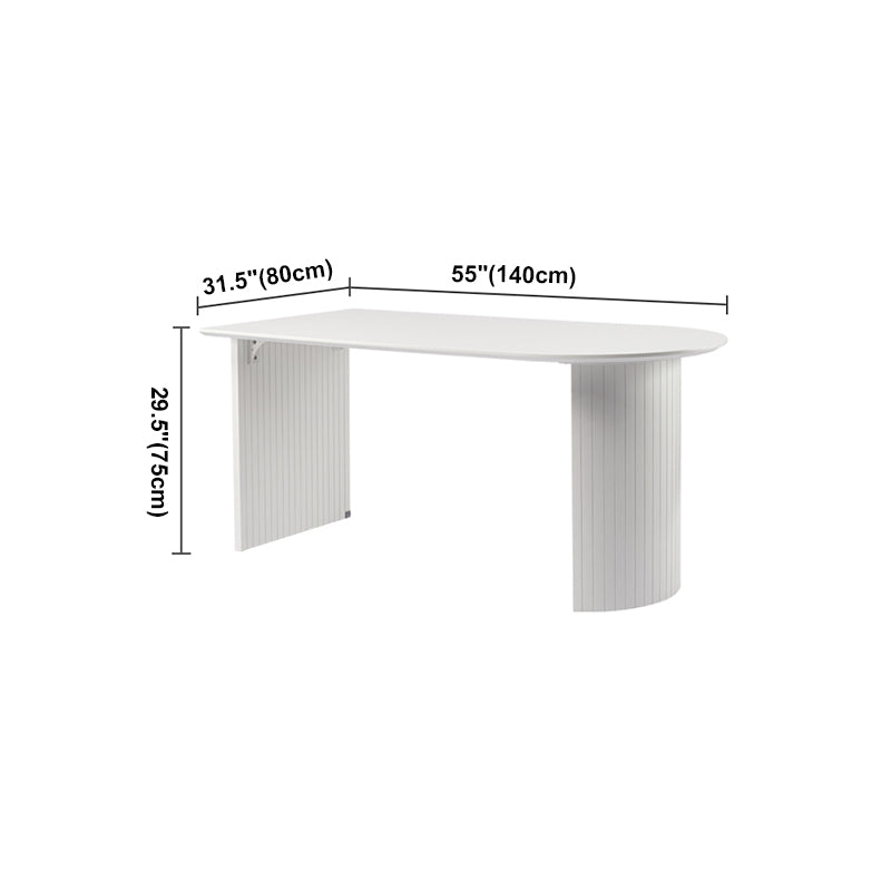 Modern Style Dining Table Double Pedestal Dining Table for Home Use