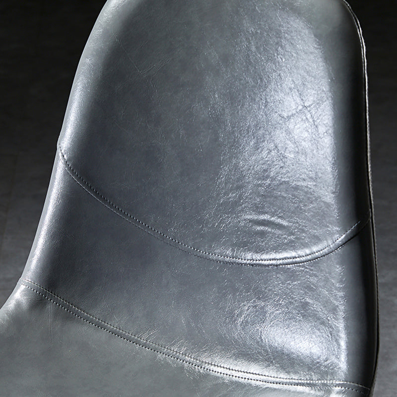 Chaises de salle à manger de style nordique, chaises latérales sans accoudoirs pour cuisine avec pieds en métal