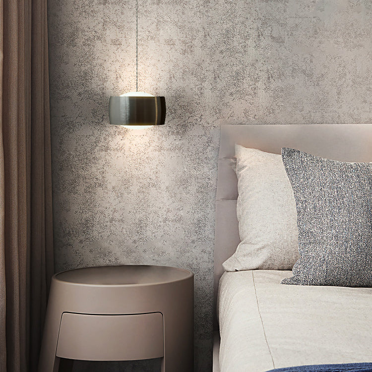 Lumière pendentif en argent Cercle Silver 1-Light Light Plafond suspendu pour chambre à coucher